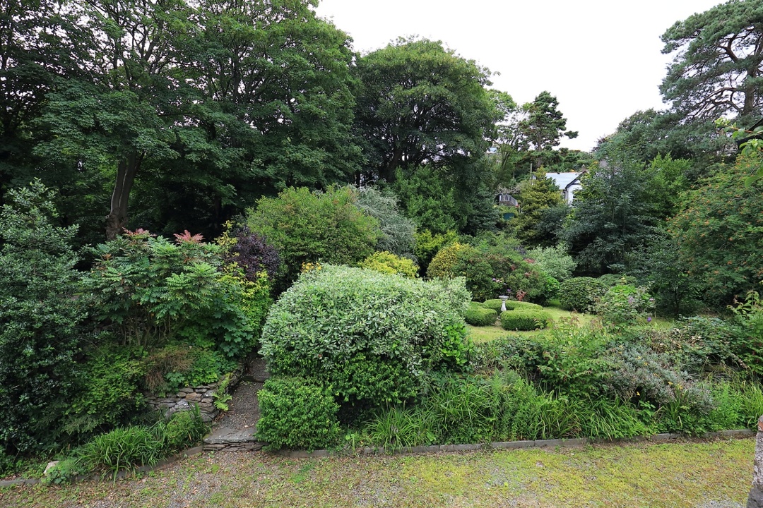 Garden view from balcony looking uphill (1)