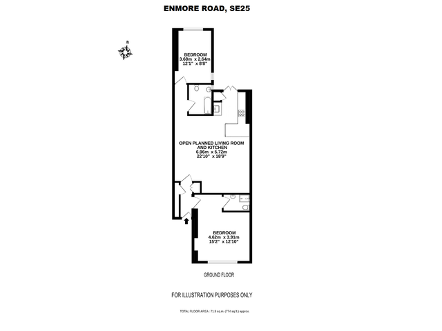 2bed ground floorf flat