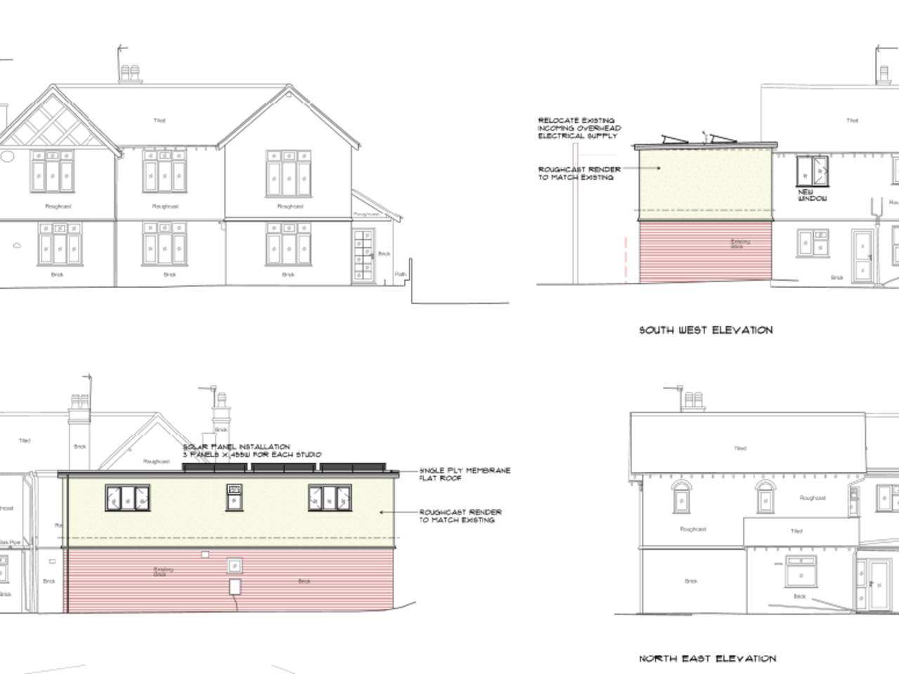 Proposed elevations