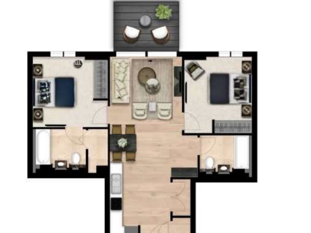 Floor Plan 2 bed