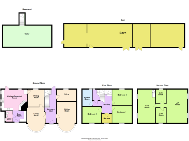 Seabourne House, Sutton St Nicholas - floor plan.PNG