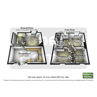 31 Glanrhyd Road Floorplan 3D